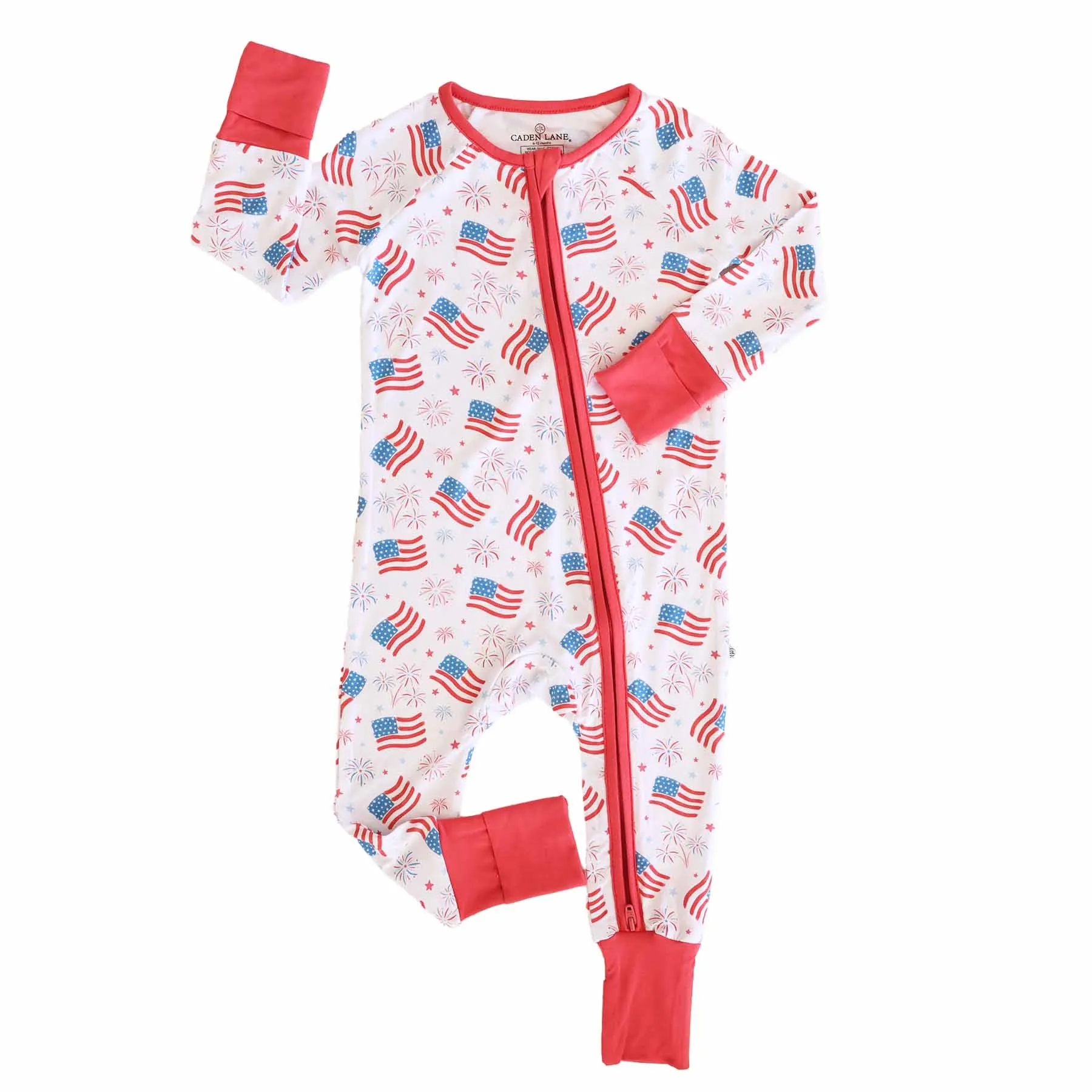 4th of July Convertible Zip Rompers