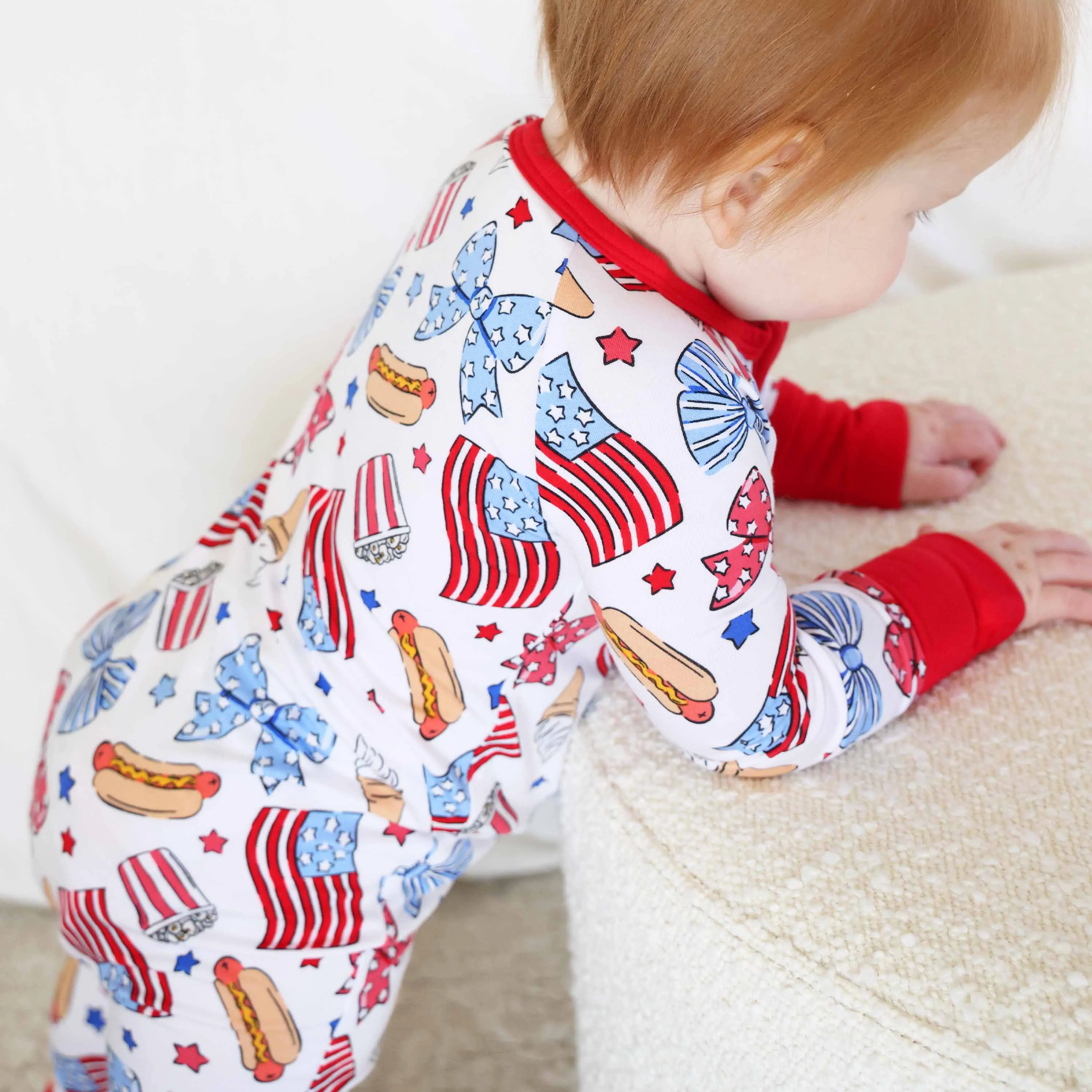 4th of July Convertible Zip Rompers
