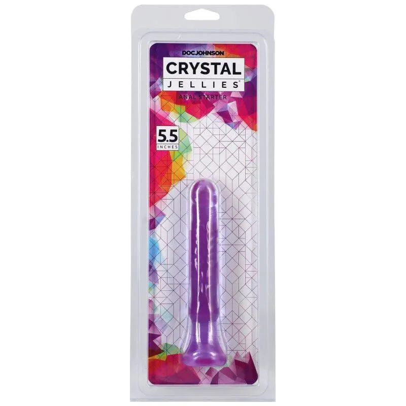 5.5 inch Jelly anal starter dildo - Purple