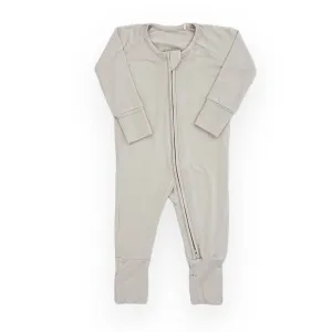 Baby Footie Pajama in Greige
