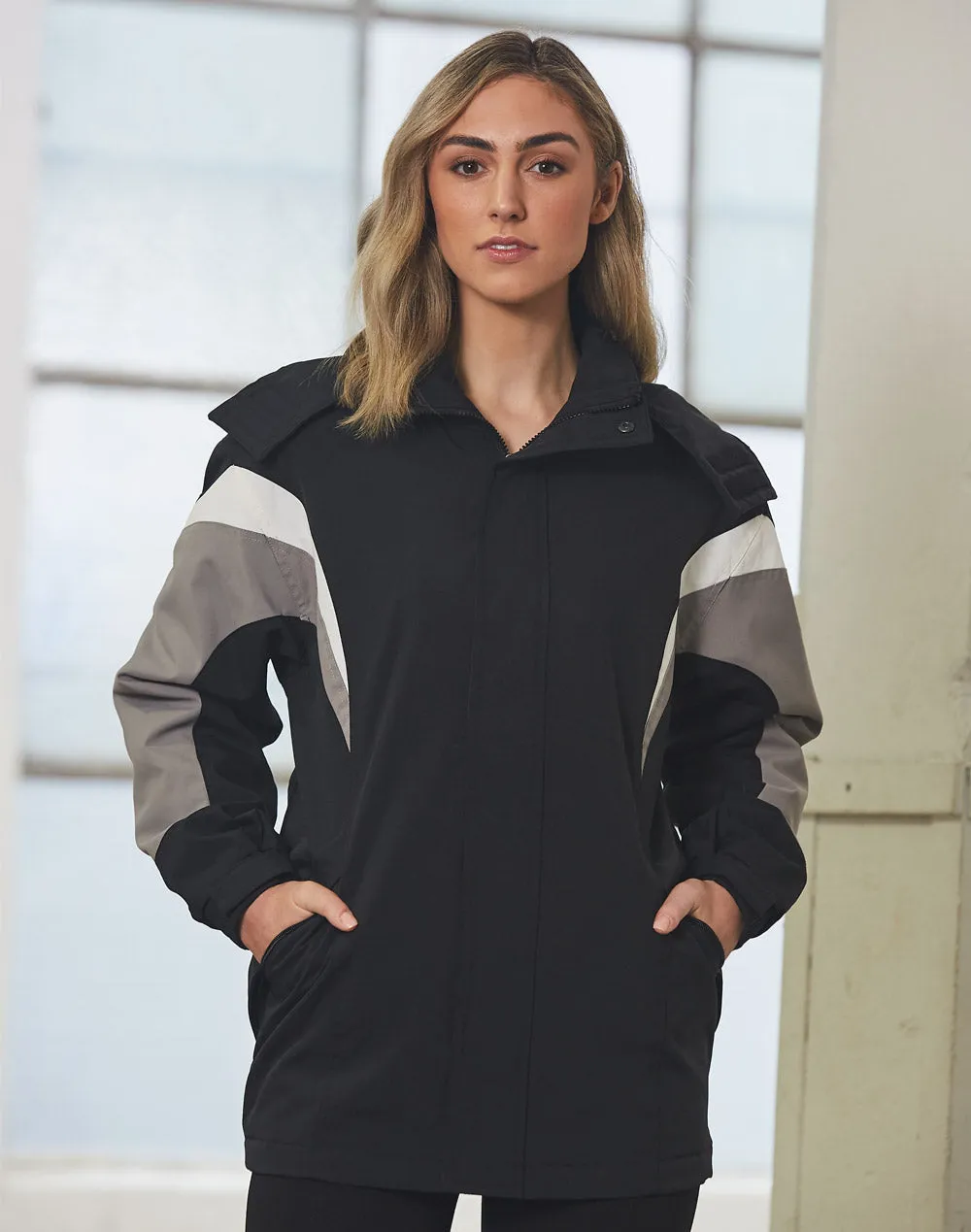 Bathurst tri-color jacket with hood - JK28