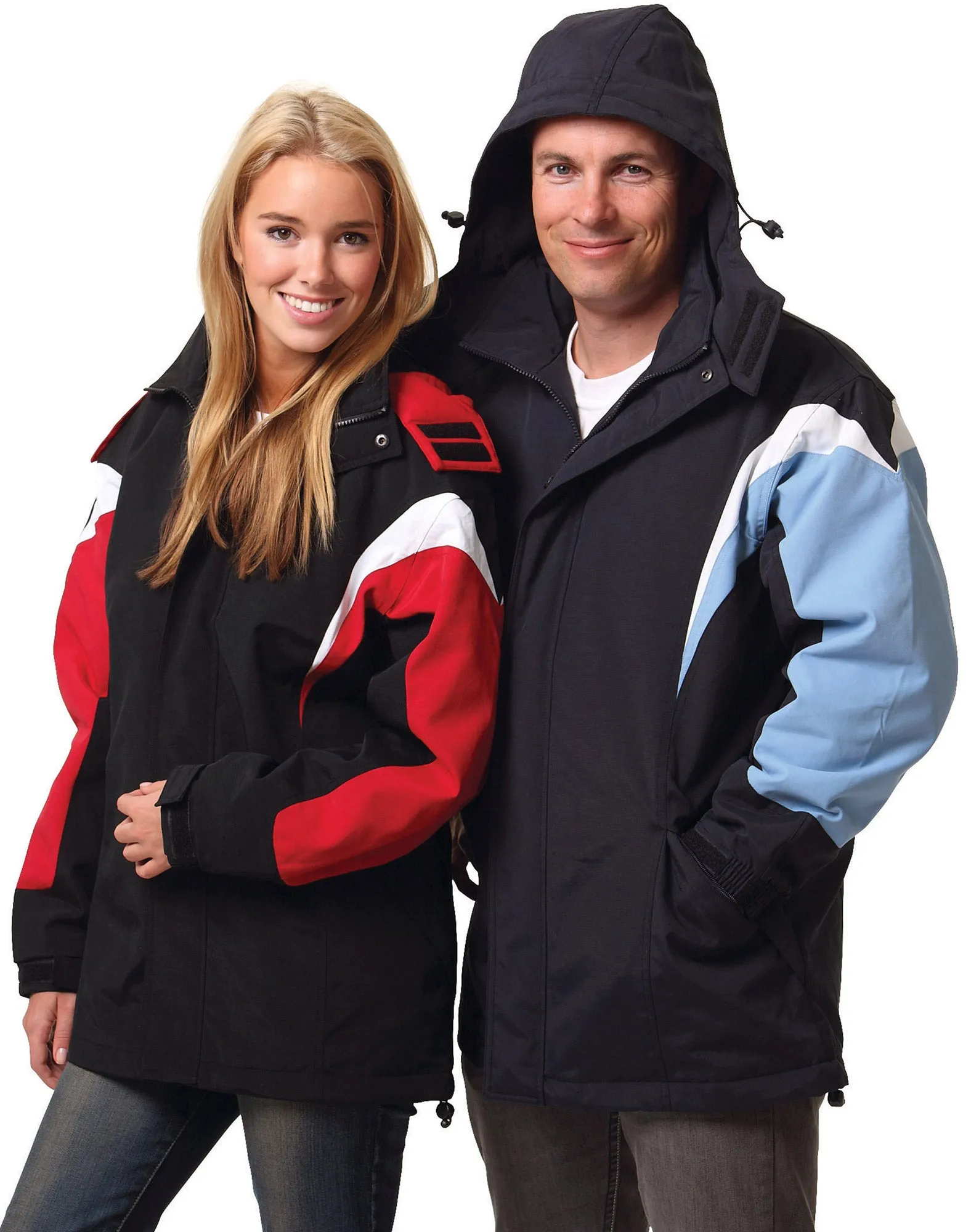 Bathurst tri-color jacket with hood - JK28
