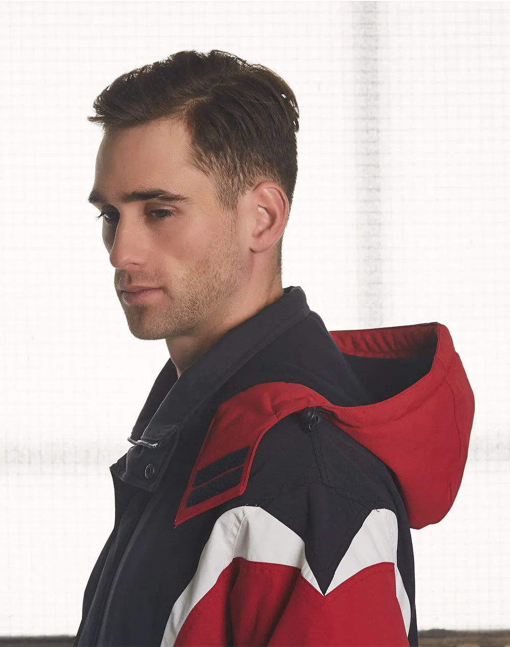 Bathurst tri-color jacket with hood - JK28
