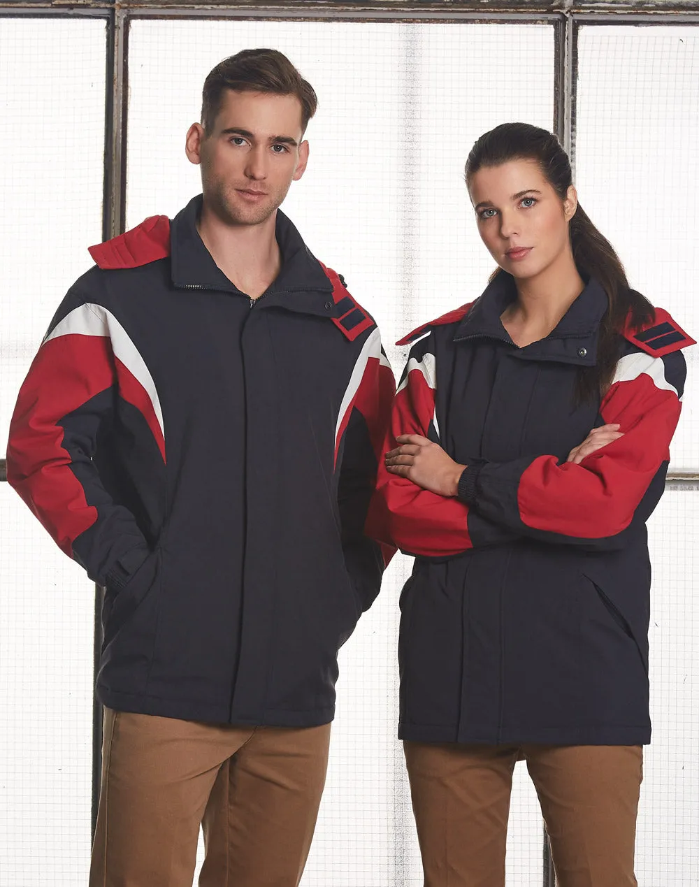 Bathurst tri-color jacket with hood - JK28
