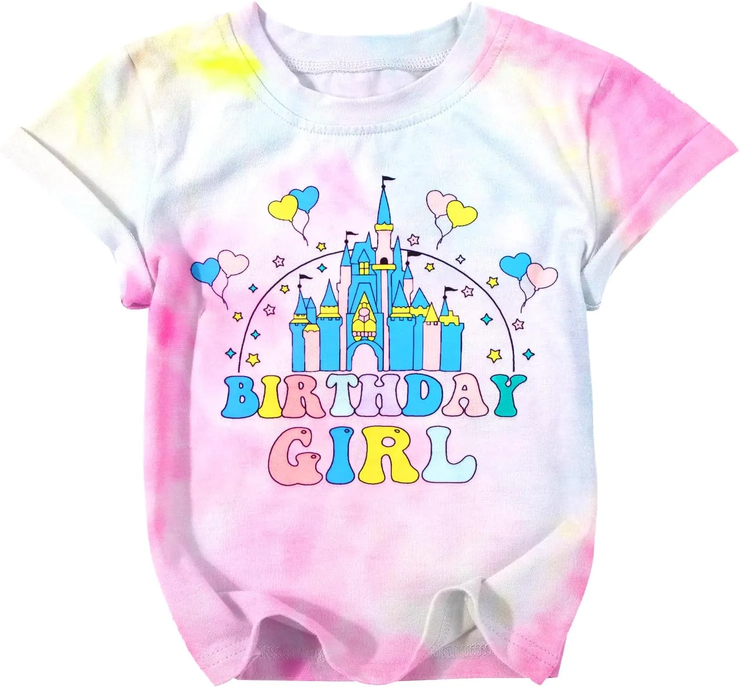 Birthday Girl Shirt Magical Castle Tshirt Birthday Shirts for Kids Funny Birthday Party Gift Tees Cute Graphic Tops
