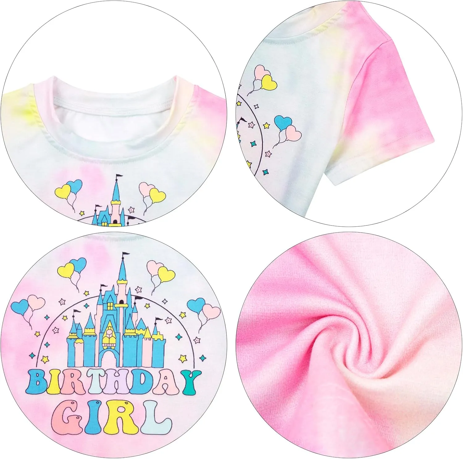 Birthday Girl Shirt Magical Castle Tshirt Birthday Shirts for Kids Funny Birthday Party Gift Tees Cute Graphic Tops