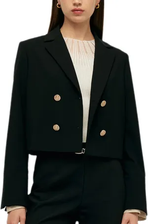 Blazers for Women Bussiness Causal Open Front Long Sleeve Blazer, Black Work Office Blazer Jacksts for Women
