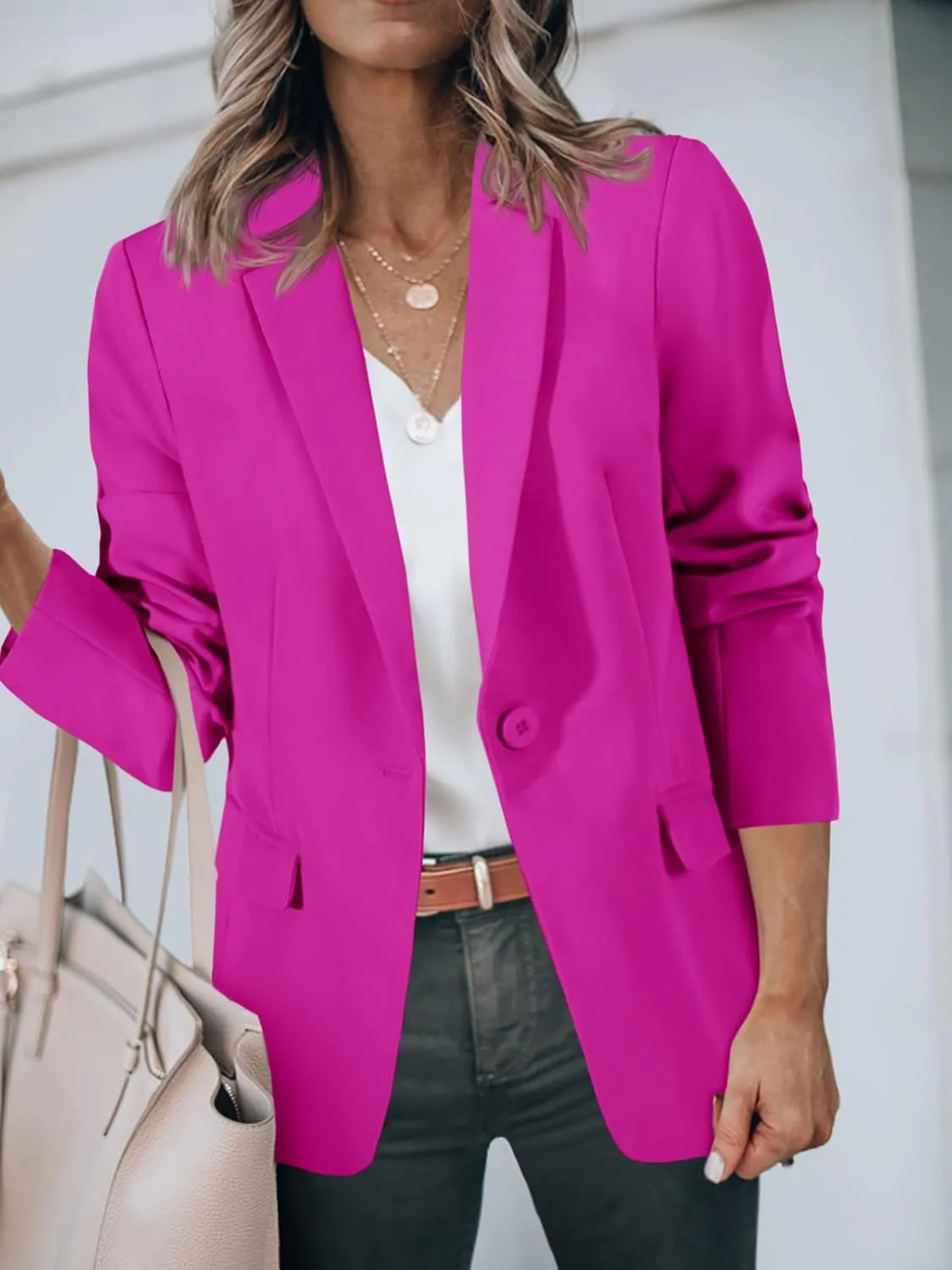 Cicy Bell Womens Work Blazers Long Sleeve Open Front Suit Jackets 2025 Business Casual Outfits