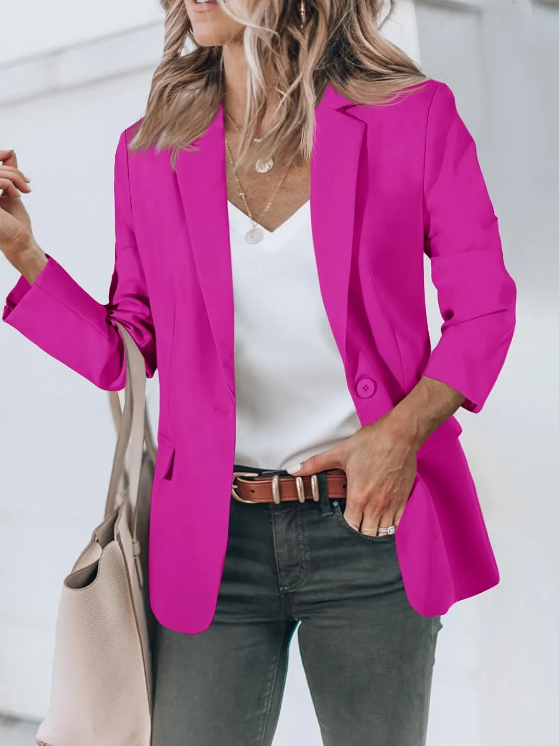 Cicy Bell Womens Work Blazers Long Sleeve Open Front Suit Jackets 2025 Business Casual Outfits