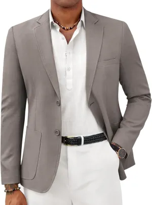 COOFANDY Mens Casual Blazer Two Button Sport Coat Lightweight Business Jackets with Pockets