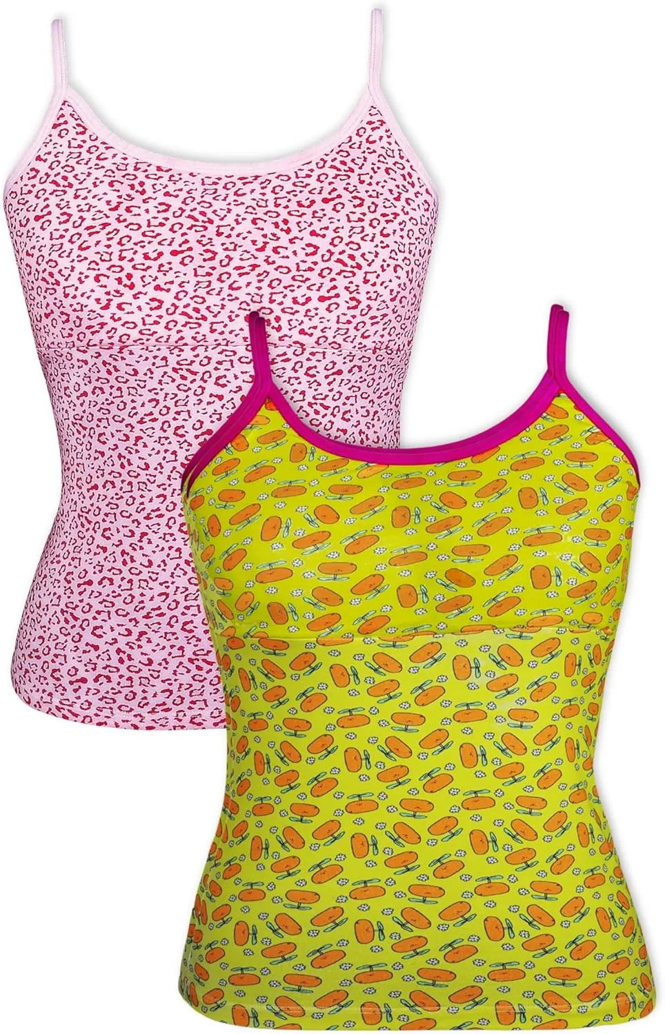 DChica Padded Camisole Bra for Girls, Teen & Young Women Round Neck Padded Undershirts for Summer Occasion