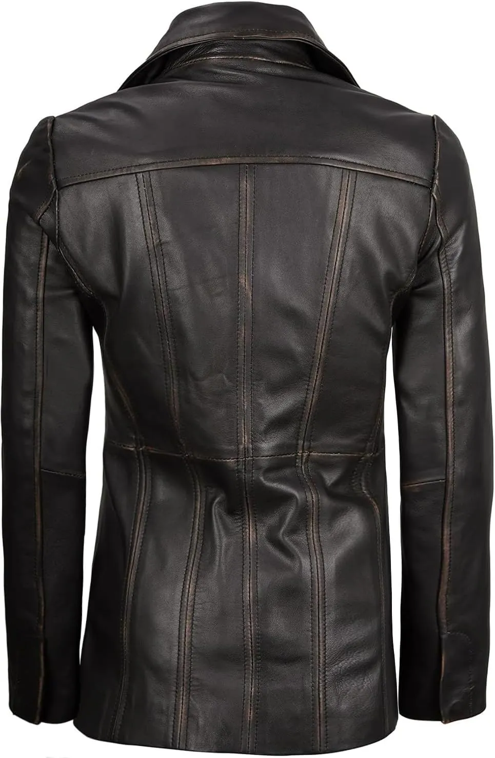 Decrum Leather Blazers for Women - Stylish Blazer Style Casual Real Lambskin Leather Jacket Women