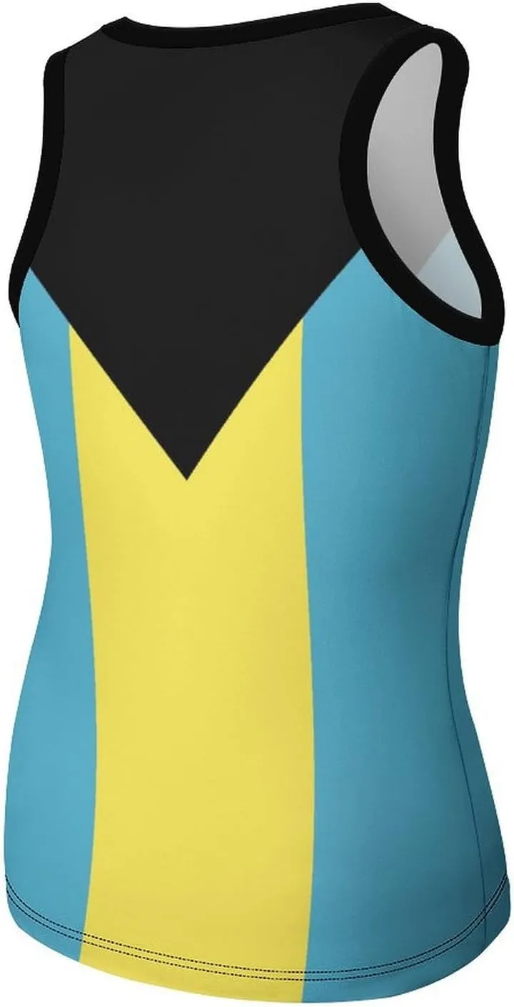 El Salvador Flag Women's Summer Sexy Sleeveless Tank Tops Slim Fitted Unique Basic Workout Camisole