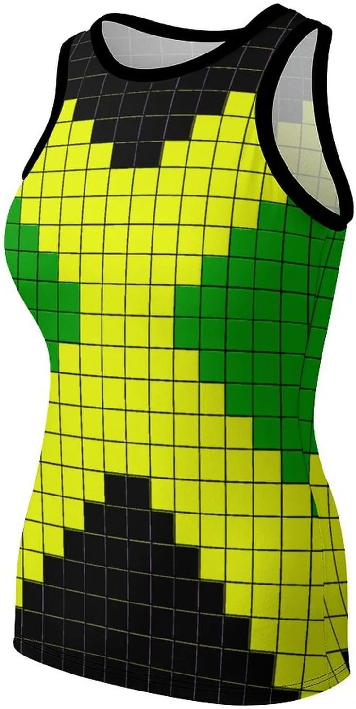 El Salvador Flag Women's Summer Sexy Sleeveless Tank Tops Slim Fitted Unique Basic Workout Camisole