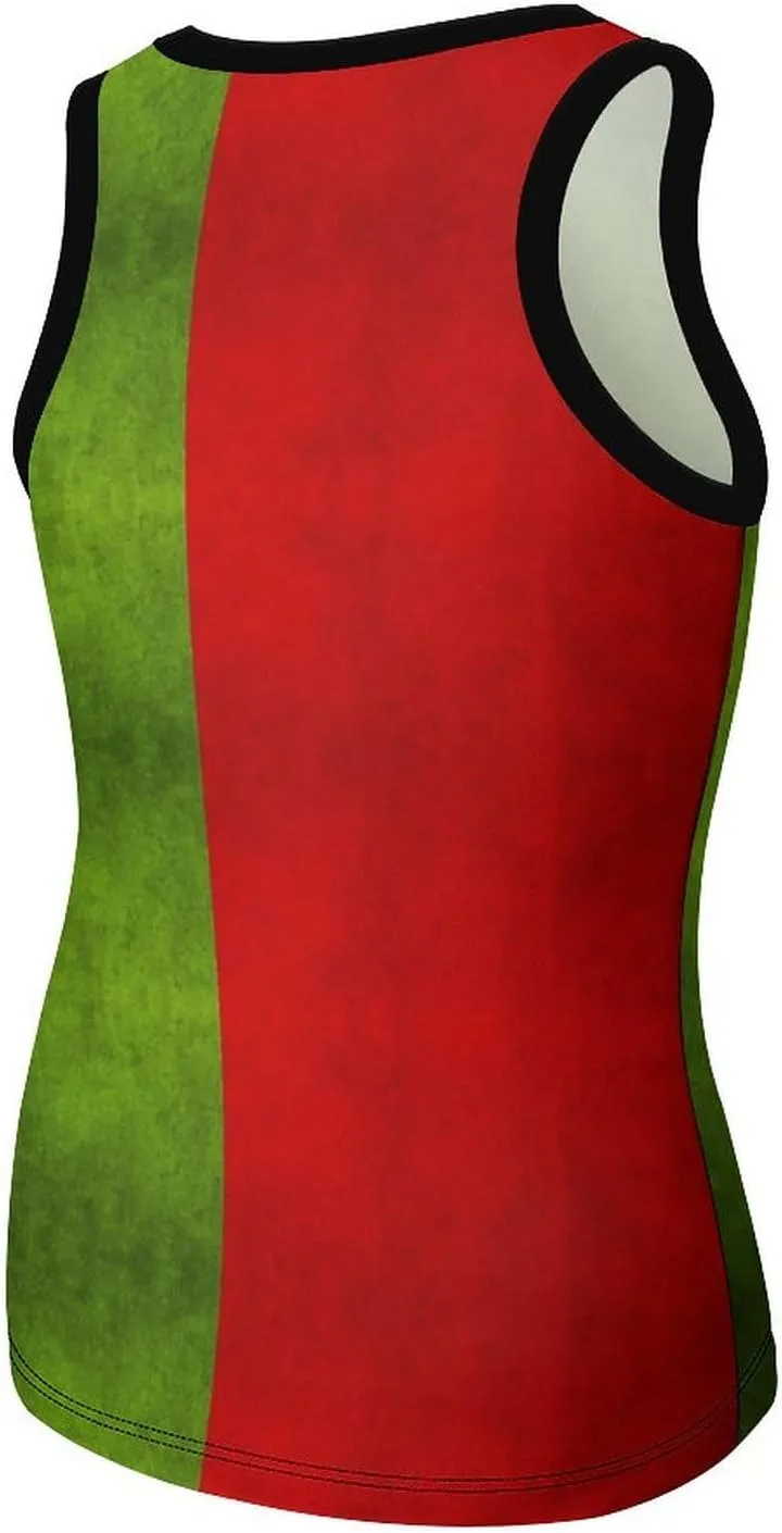 El Salvador Flag Women's Summer Sexy Sleeveless Tank Tops Slim Fitted Unique Basic Workout Camisole