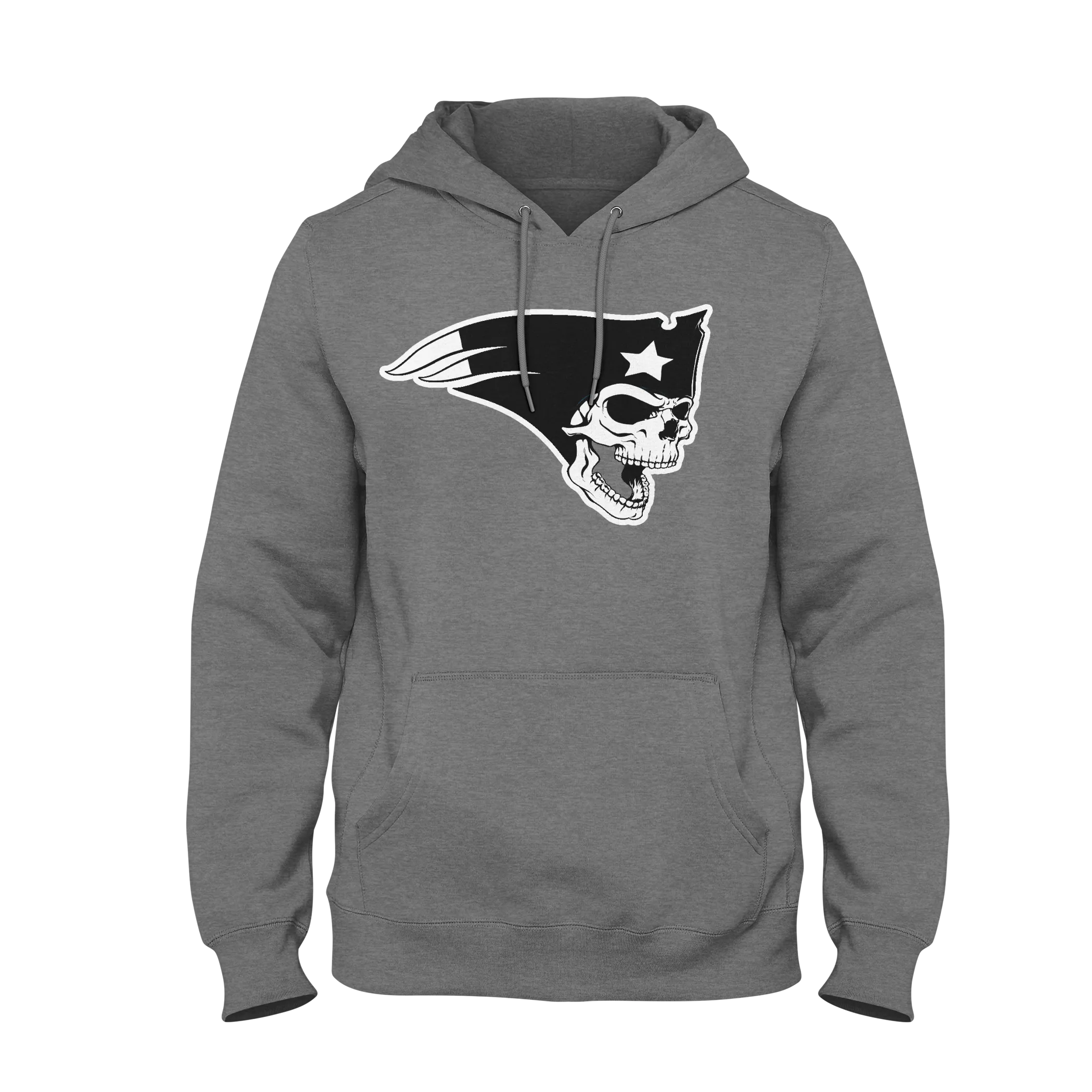 Grey Skull Hoodie
