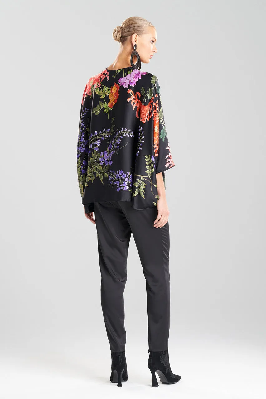 Kairaku Garden Charmeuse Cocoon Silk Topper