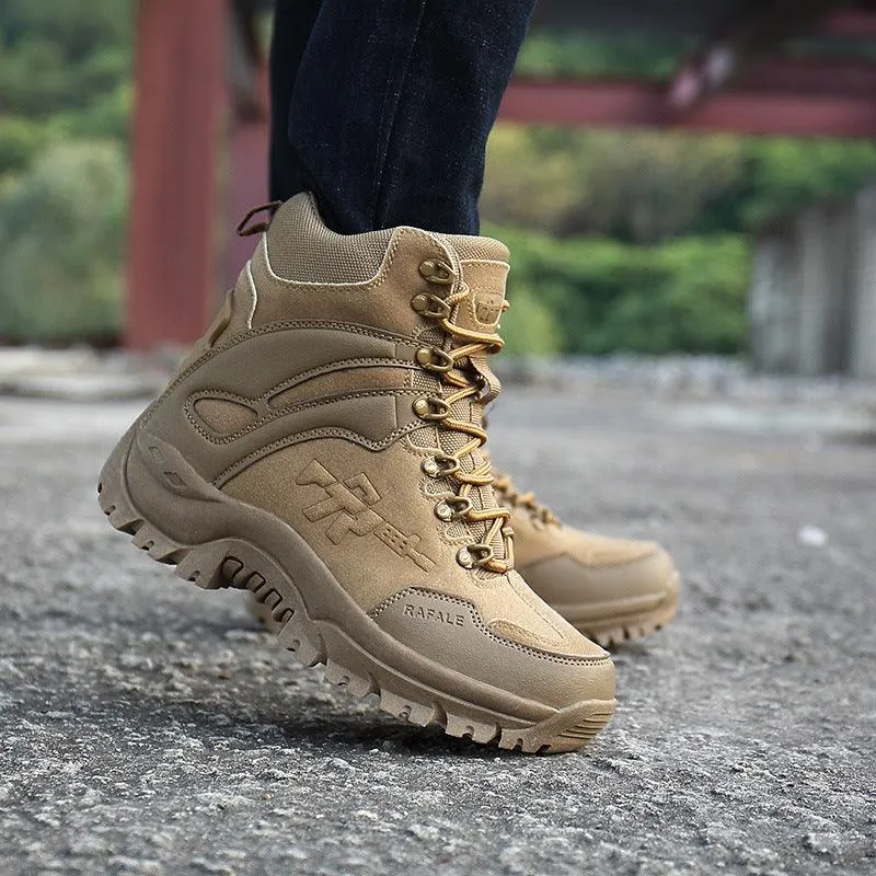 Large Size High Top Outdoor CombatOutdoor Boots Camping Desert Boots