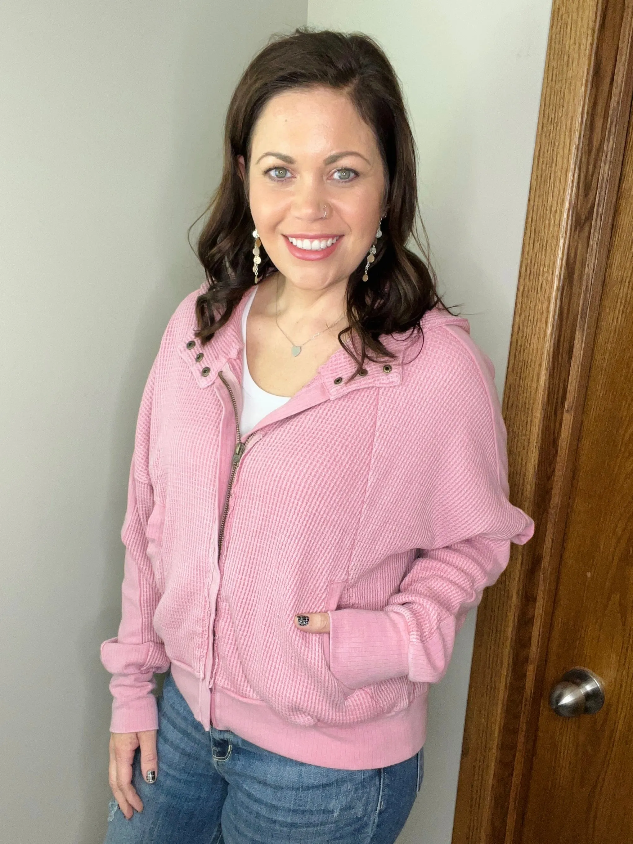 Maisie Mineral Wash Hooded Jacket FINAL SALE