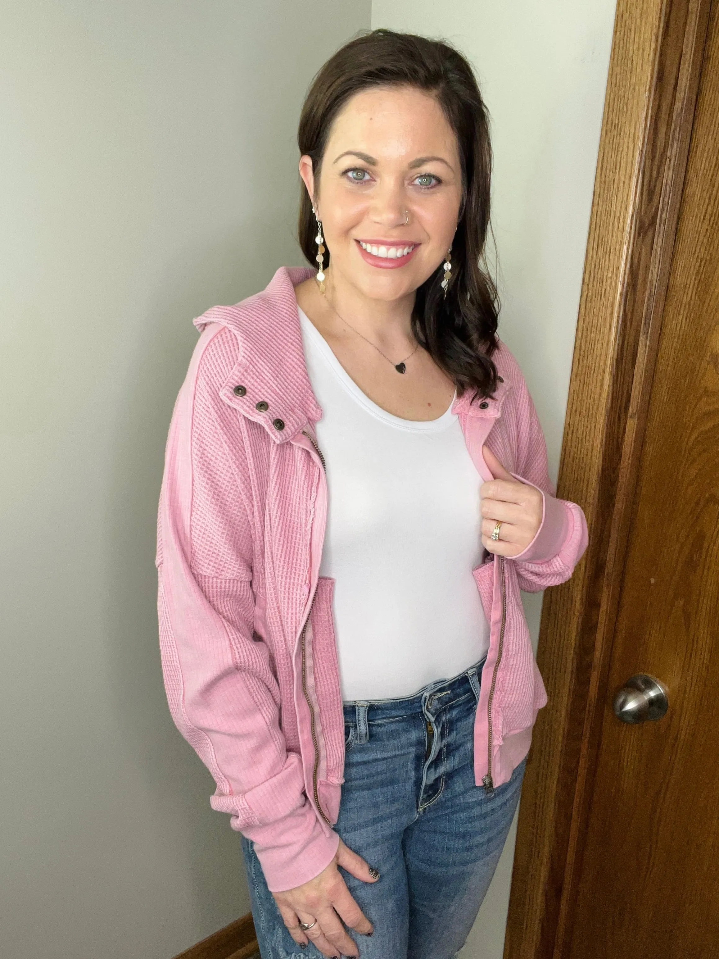 Maisie Mineral Wash Hooded Jacket FINAL SALE
