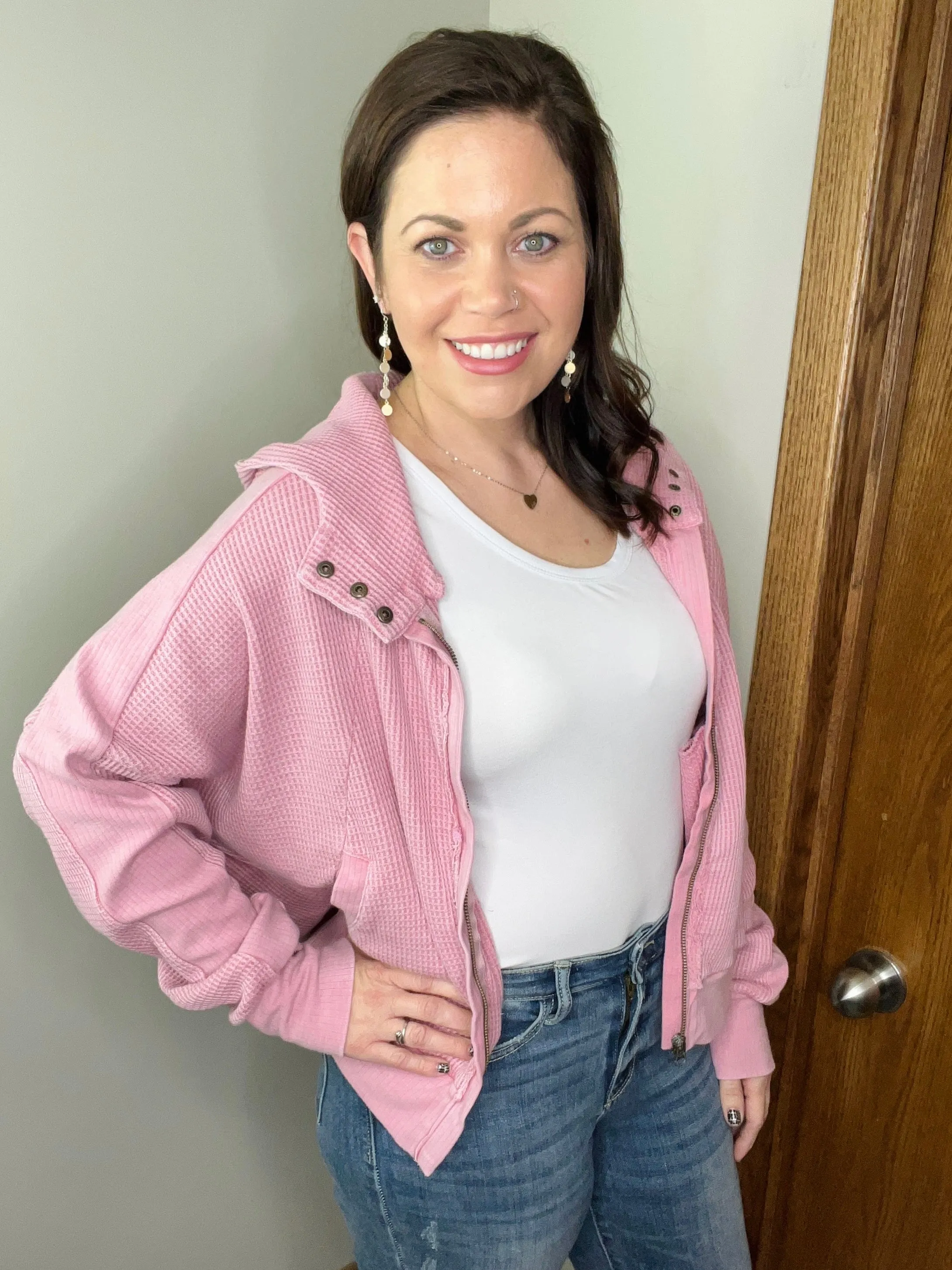 Maisie Mineral Wash Hooded Jacket FINAL SALE