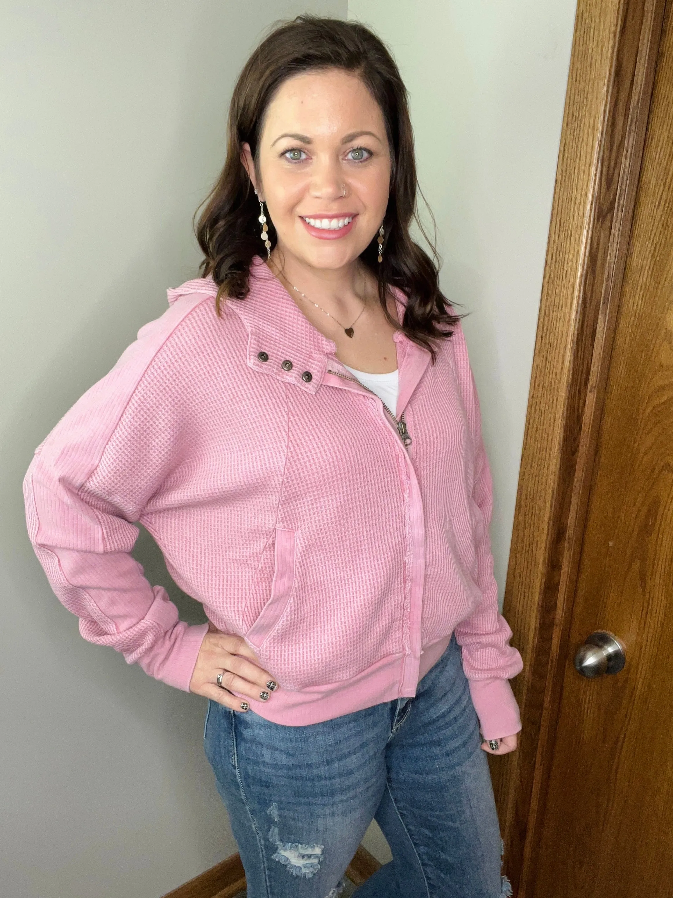 Maisie Mineral Wash Hooded Jacket FINAL SALE
