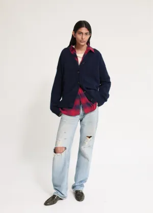 Maura V-neck Cardigan in Navy