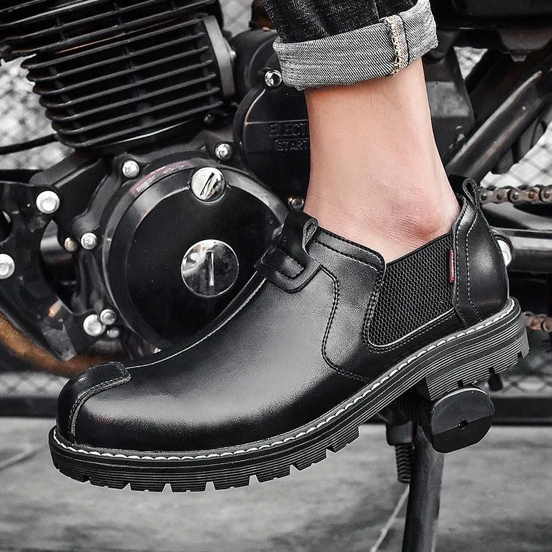 Men's Leather Shoes Outdoor Leisure British Martin Boots