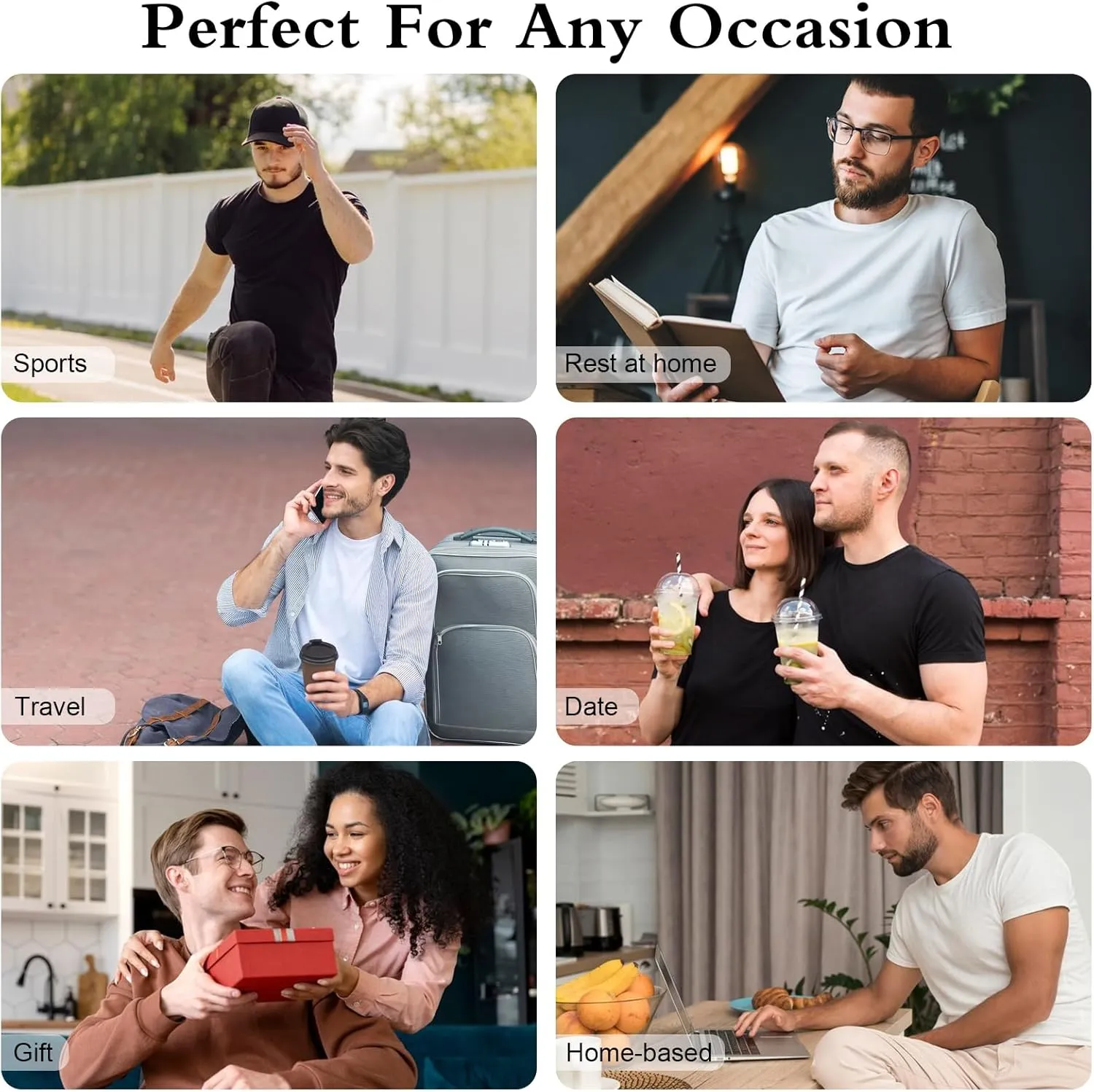 Mens T-Shirts Short Sleeve Stretch Moisture-Wicking Crewneck Cotton Shirt for Man Athletic Running Gym Workout
