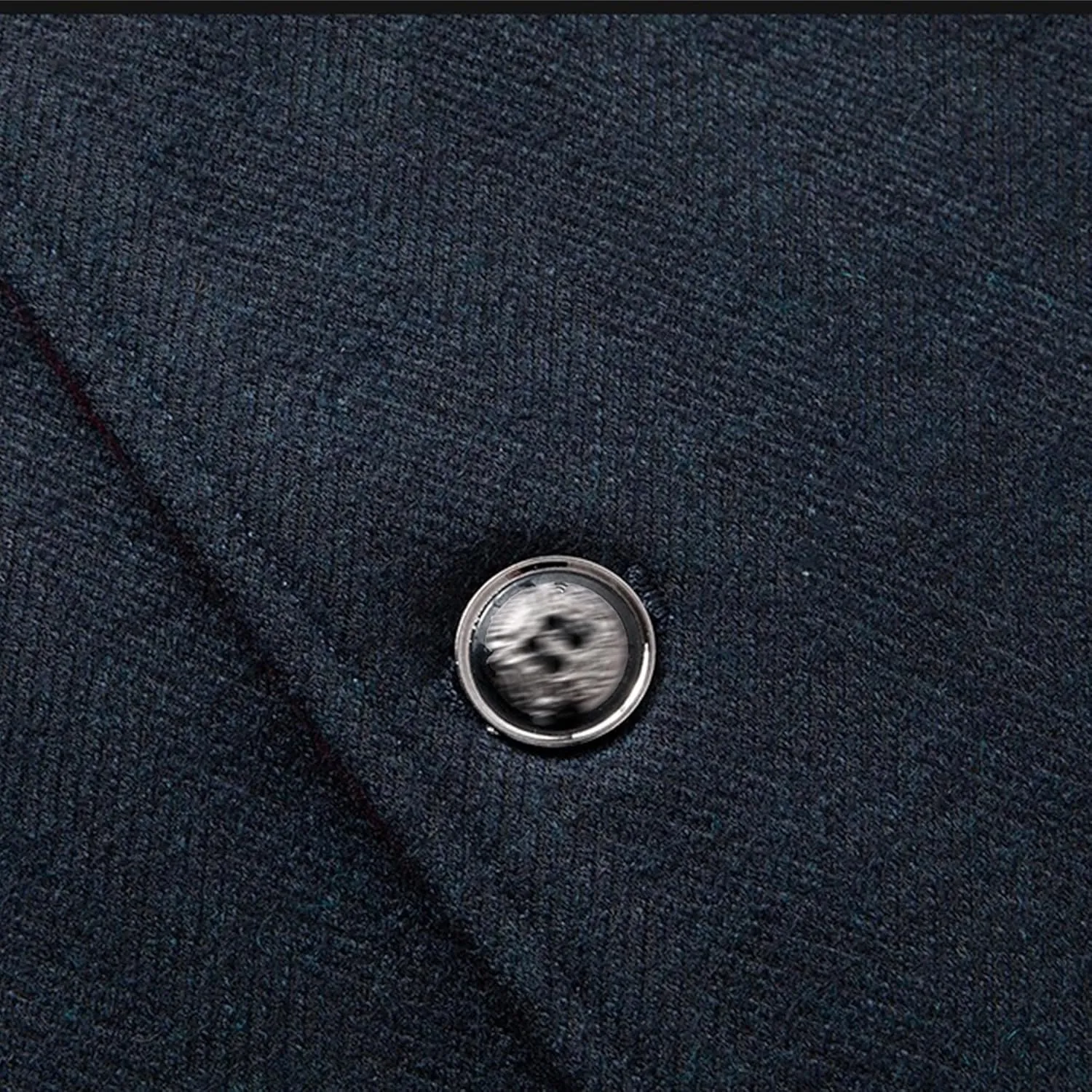 Mens Wool Blend Blazer Jacket Single Breasted Business Blazer Jacket Stand Collar Wool Blend Coat Wih Pockets