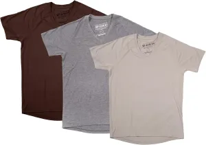 Mr. Davis Men's Bamboo Viscose Traditional Cut V Neck - Stylish Undershirts with Stretch Fabric for a 3 Pack