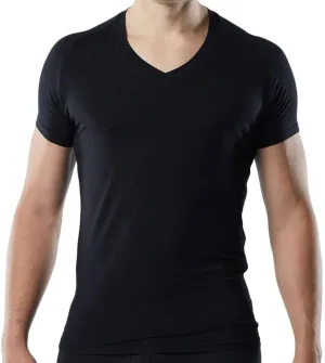 Mr. Davis Men's Bamboo Viscose Traditional Cut V Neck - Stylish Undershirts with Stretch Fabric for a 6 Pack