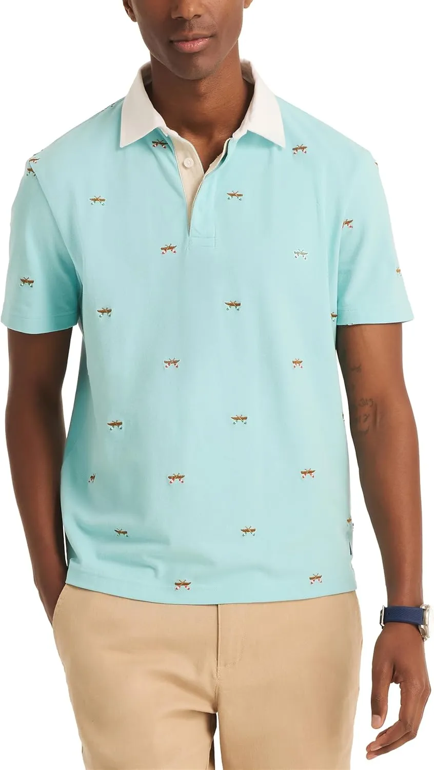 Nautica Men's Classic Fit Printed Polo