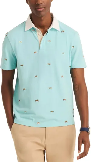 Nautica Men's Classic Fit Printed Polo