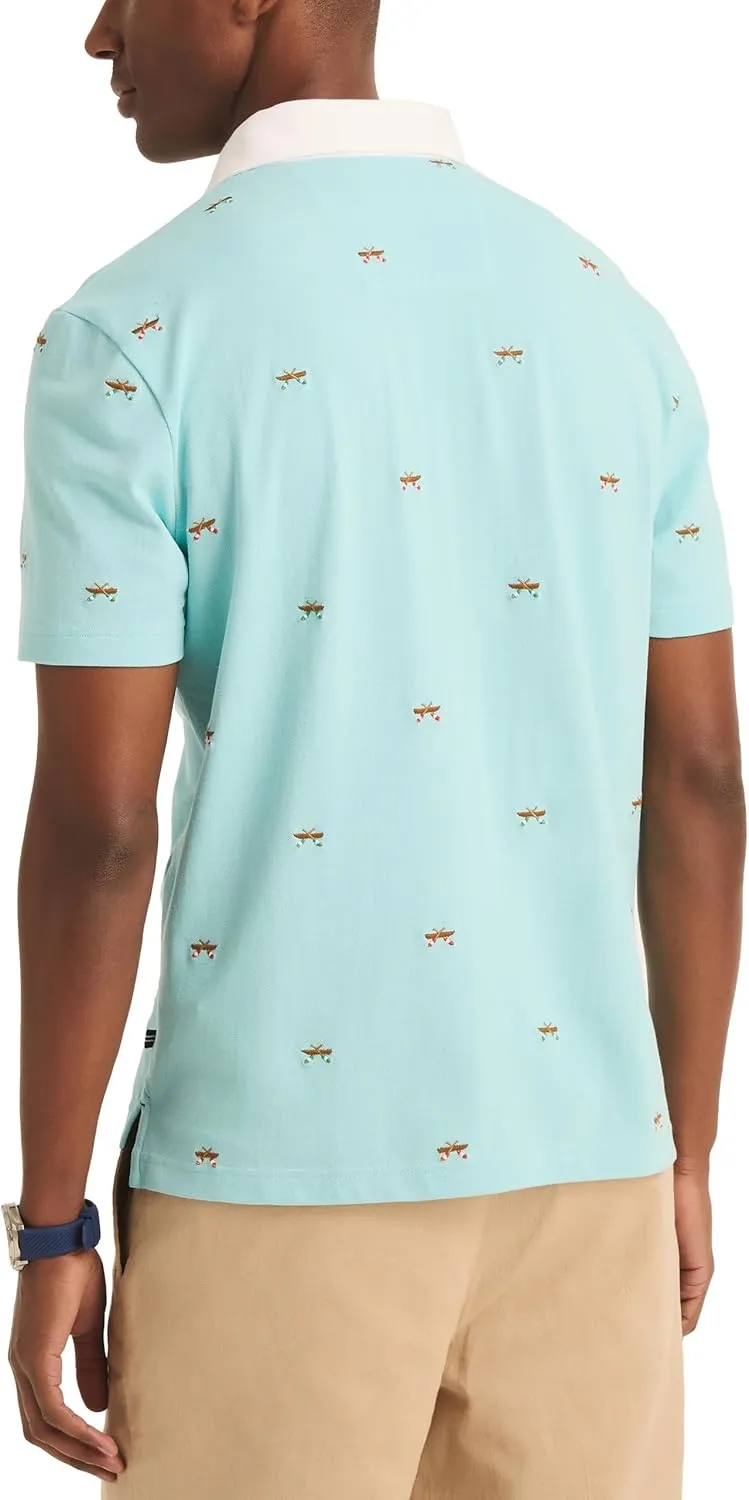 Nautica Men's Classic Fit Printed Polo