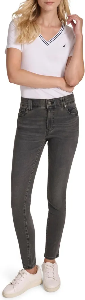 Nautica Women's High Skinny Mid Rise Jeans