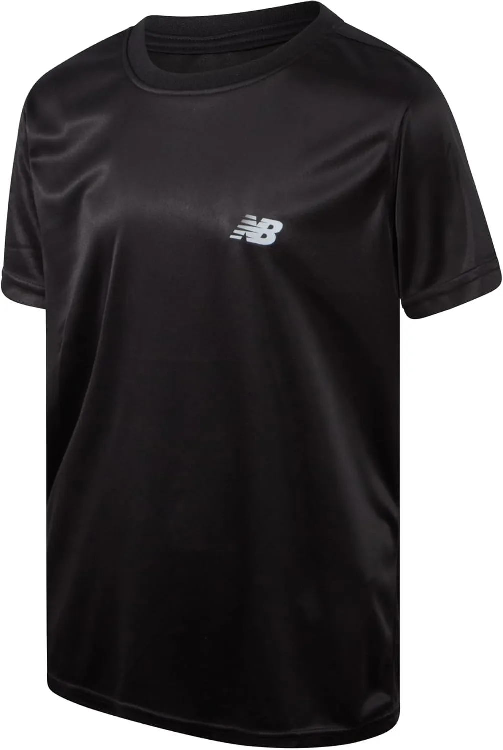 New Balance Boys' Active T-Shirts - 4 Pack Short Sleeve Crew Neck Athletic Performance Dry Fit Shirts for Boys (Sizes: 4-20)