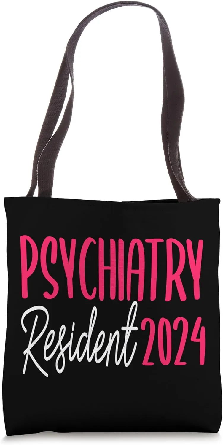 Psychiatry Resident 2024 Match Day Psychiatrist Doctor Tote Bag