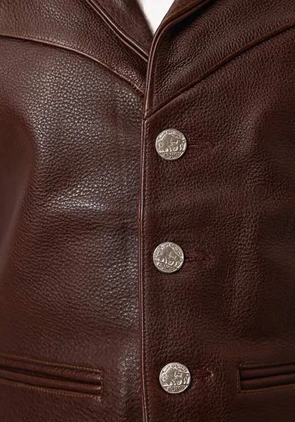 Roper Mens Leather Vest Style 02-075-0510-0504