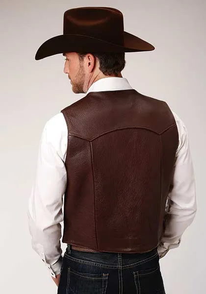 Roper Mens Leather Vest Style 02-075-0510-0504