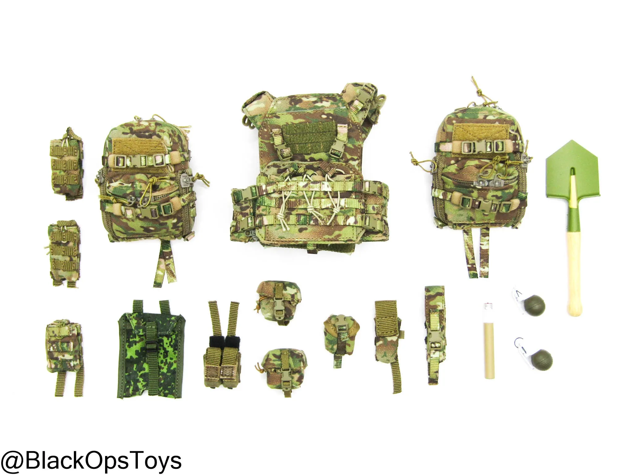 Russian Spetsnaz MVD SOBR - Camo Plate Carrier Vest w/Pouch Set