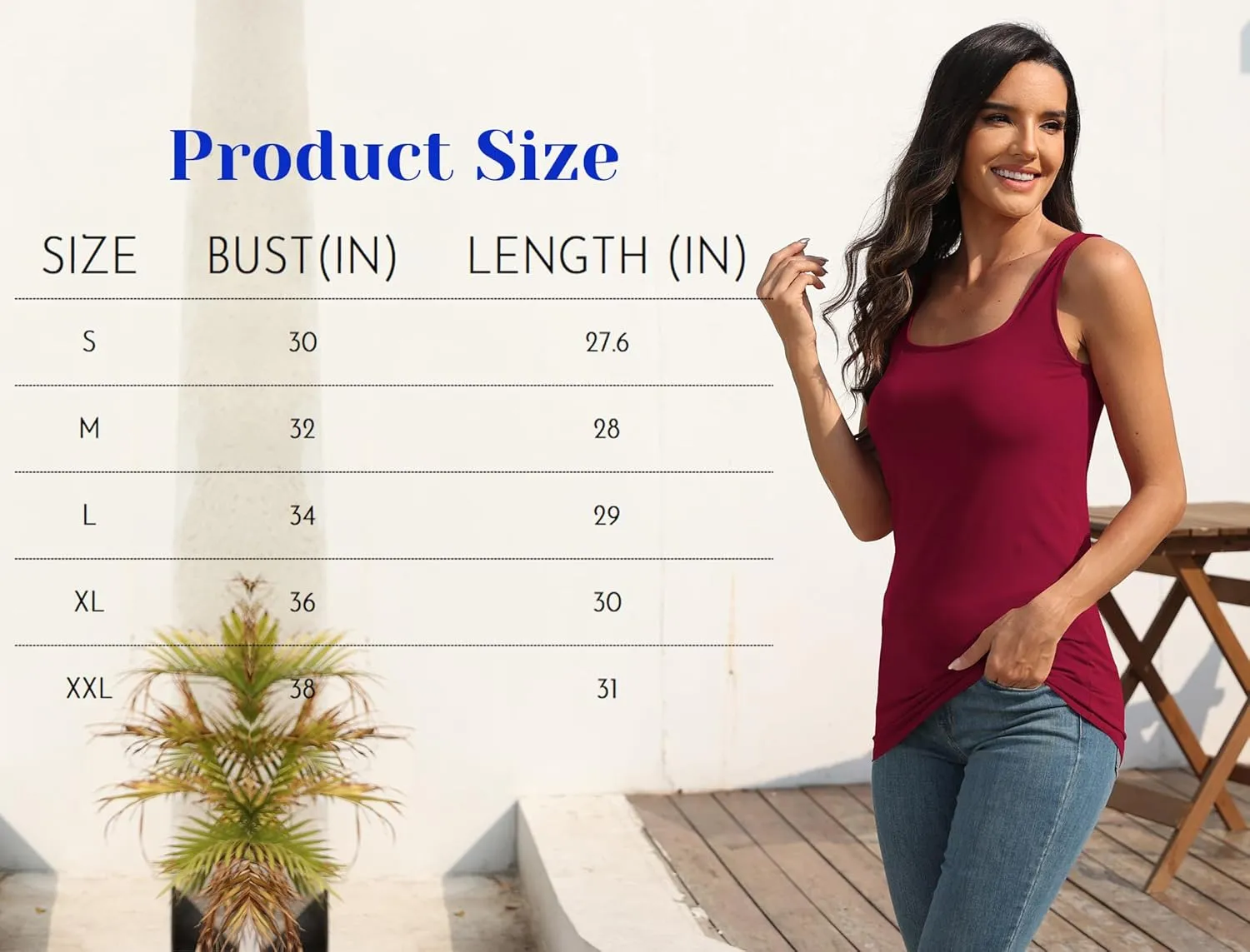 TAIPOVE Square Neck Long Tank Tops for Women Basic Sleeveless Layering Tunic Shirt Ladies Cotton Camis Undershirts 3-Pack