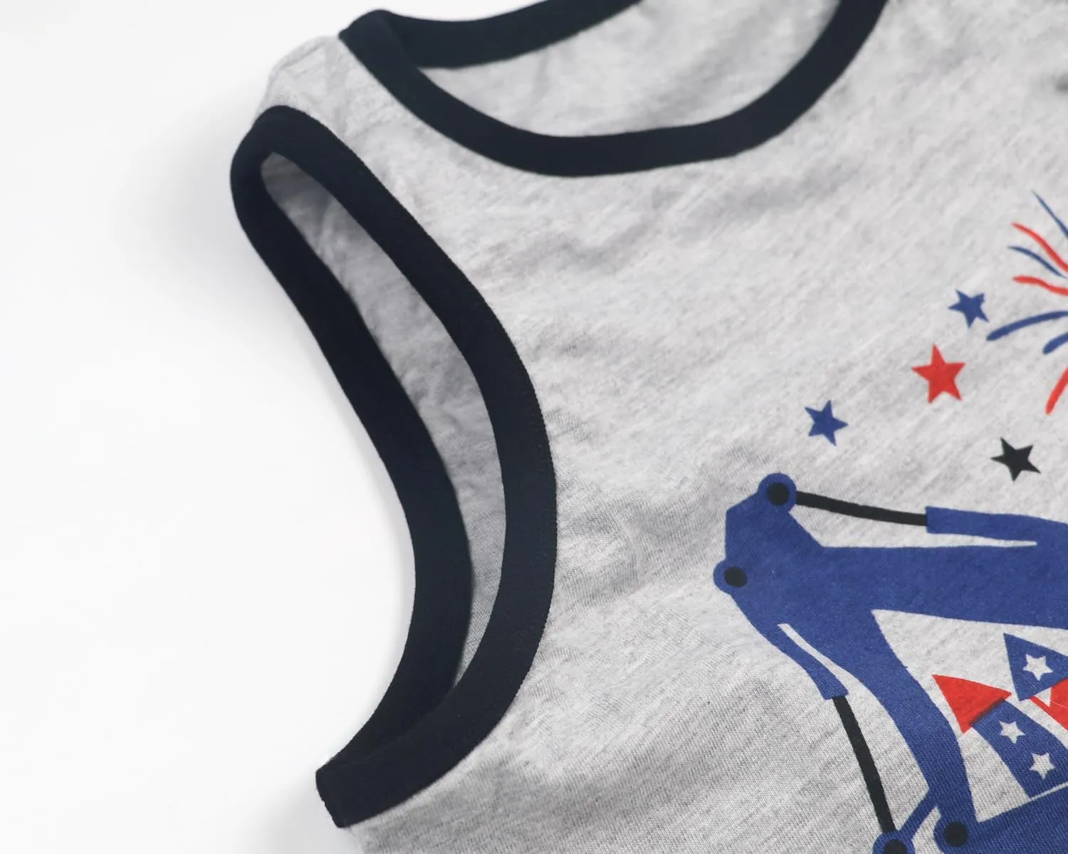 Toddler Boy Girl 4th of July Tank Cotton Kids American Flag Shirts Patriotic Outfit Independence Day Tees Top
