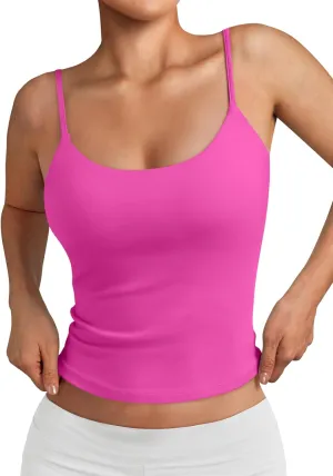 Trendy Queen Womens Summer Tank Tops Double Lined Going Out Teen Girls Y2k Sleeveless Backless 2025 Workout Cami Adjustable