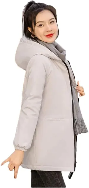 Women Oversize Winter Jacket Cotton Padded Thicken Fleece Coat Parkas Warm Overcoat Snow Wear Loose Jackets