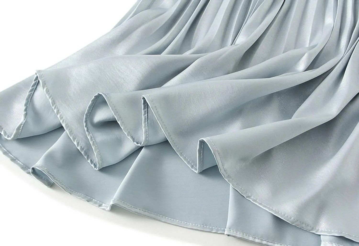 Women's Elegant Pleated Skirt A-Line Midi Long Skirts Dressy Slim Fit Casual Skirt 2025 Fashion