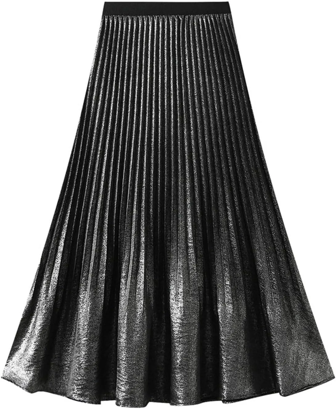 Women's Elegant Pleated Skirt A-Line Midi Long Skirts Dressy Slim Fit Casual Skirt 2025 Fashion
