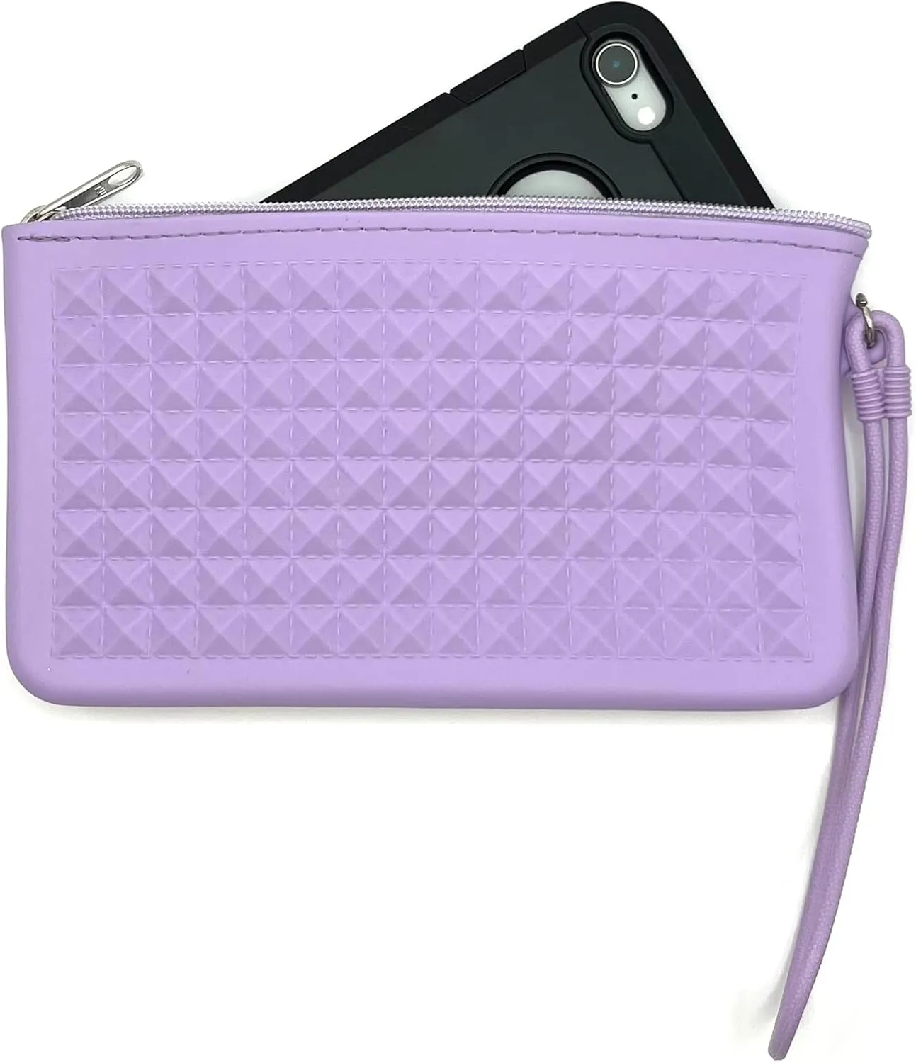 Women's Pyramids Plastic Wristlet Wallet | Vegan