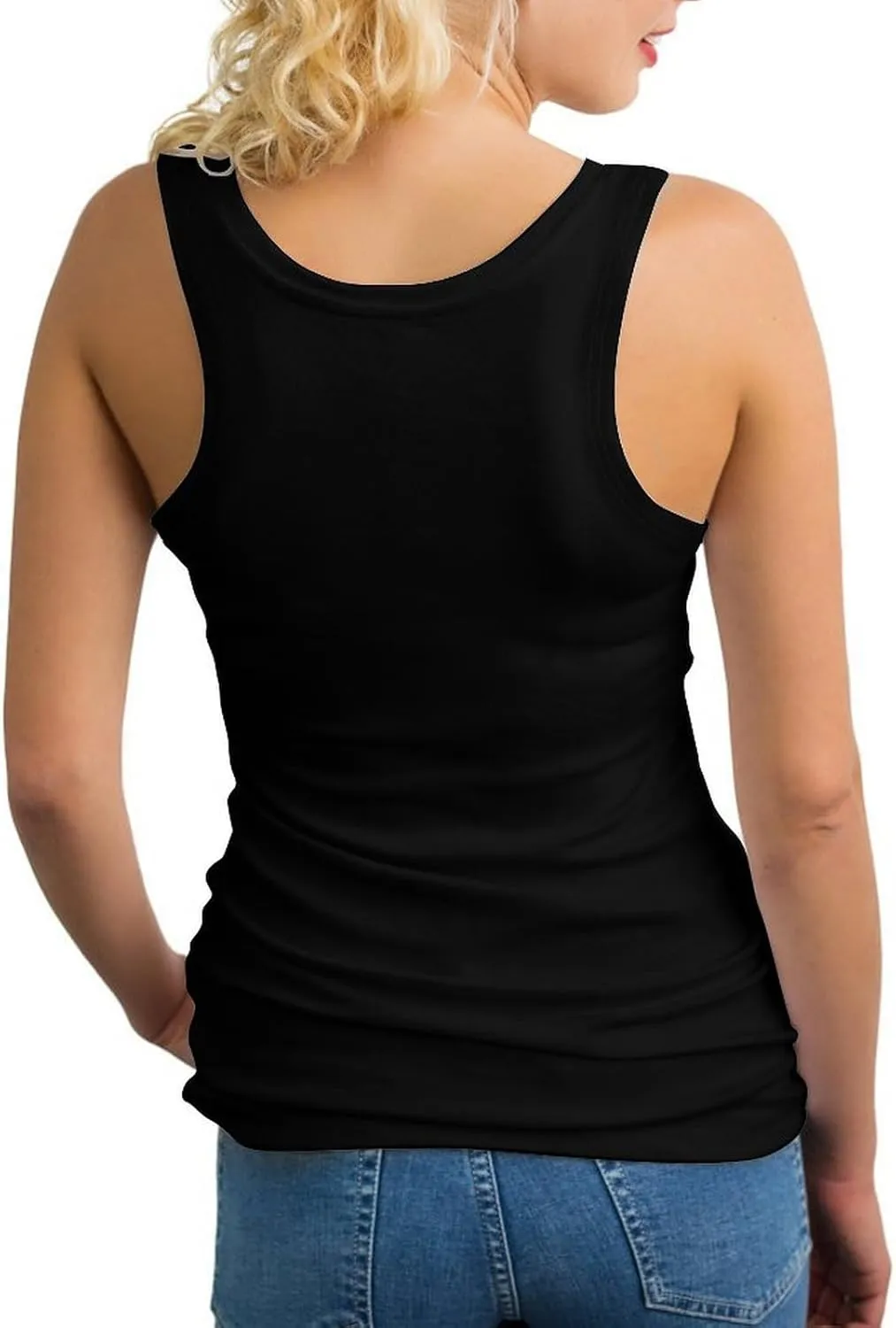 Women's Quick Dry Loose Racerback Workout Tank Top Sleeveless Crewneck Undershirt Vest for Sport