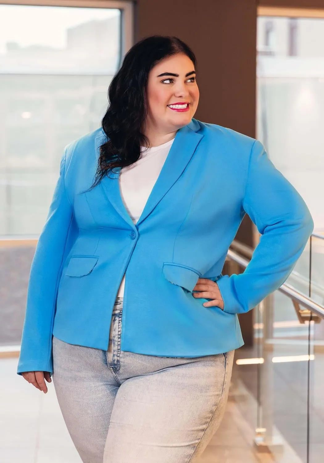 Women's Sesame Street Blazer, Fun Business Casual Work Blazers, Open Front Long Sleeve Work Office Jacket